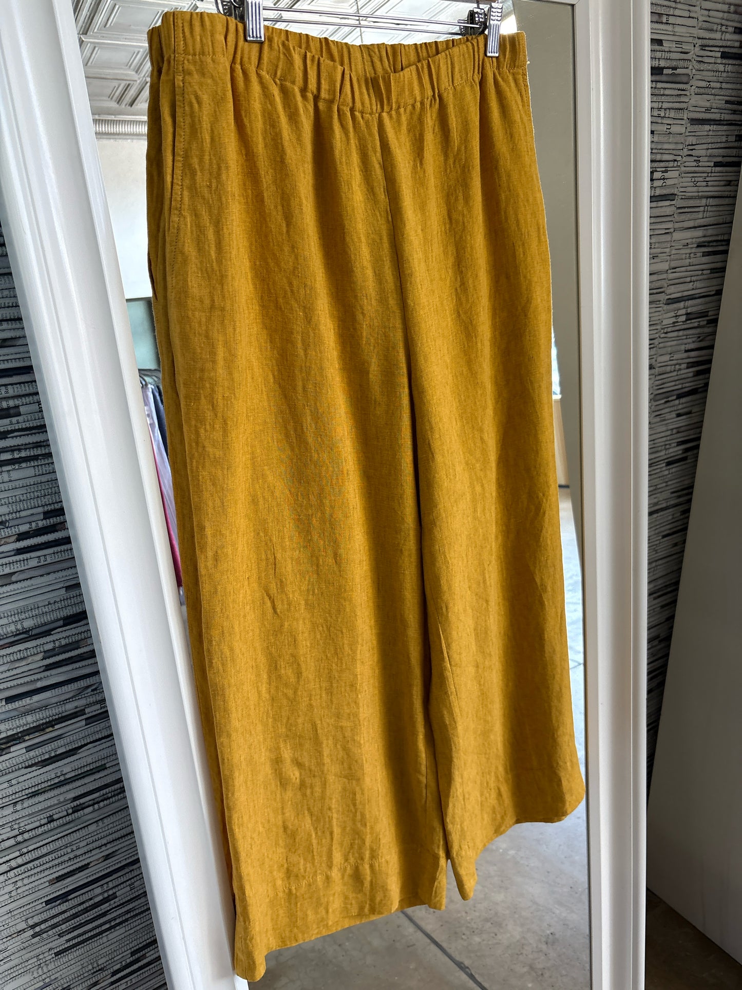 EILEEN FISHER Size XL Mustard Pants