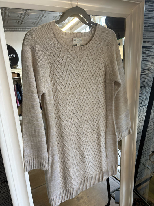 JUN & IVY Size XS Cream Knit Dress