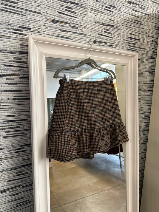 J Crew Mercantile Size 6 Brown Skirt