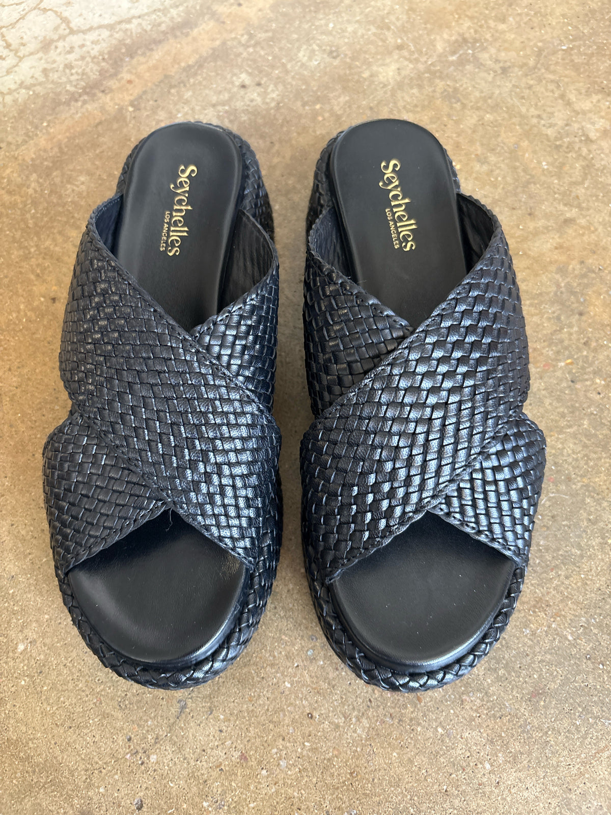 SEYCHELLES Shoe Size 8 Black Sandals