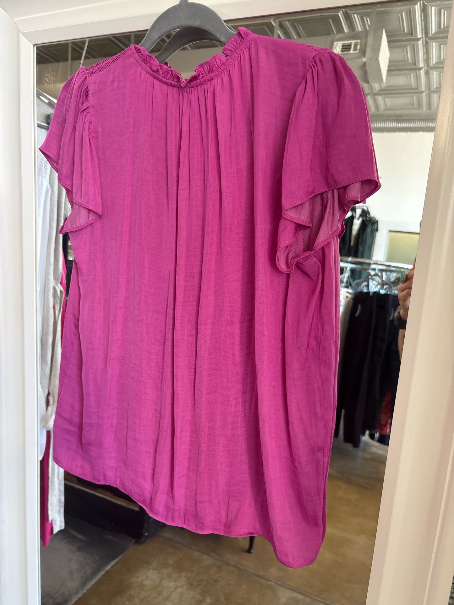 Maison d' Amelie Size S Pink Top