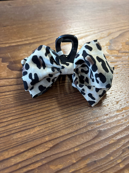 Black/Multi Animal Print Hair Clip