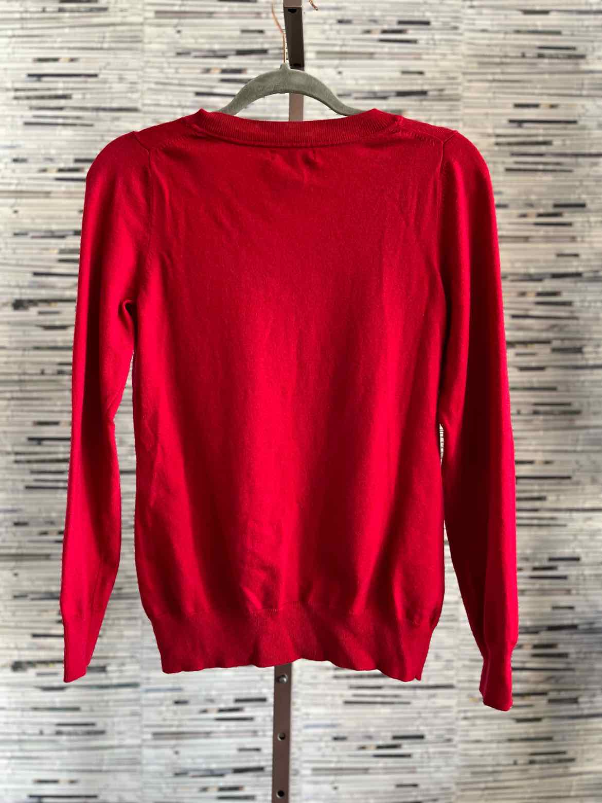 BANANA REP. Size M Red V-neck Sweater