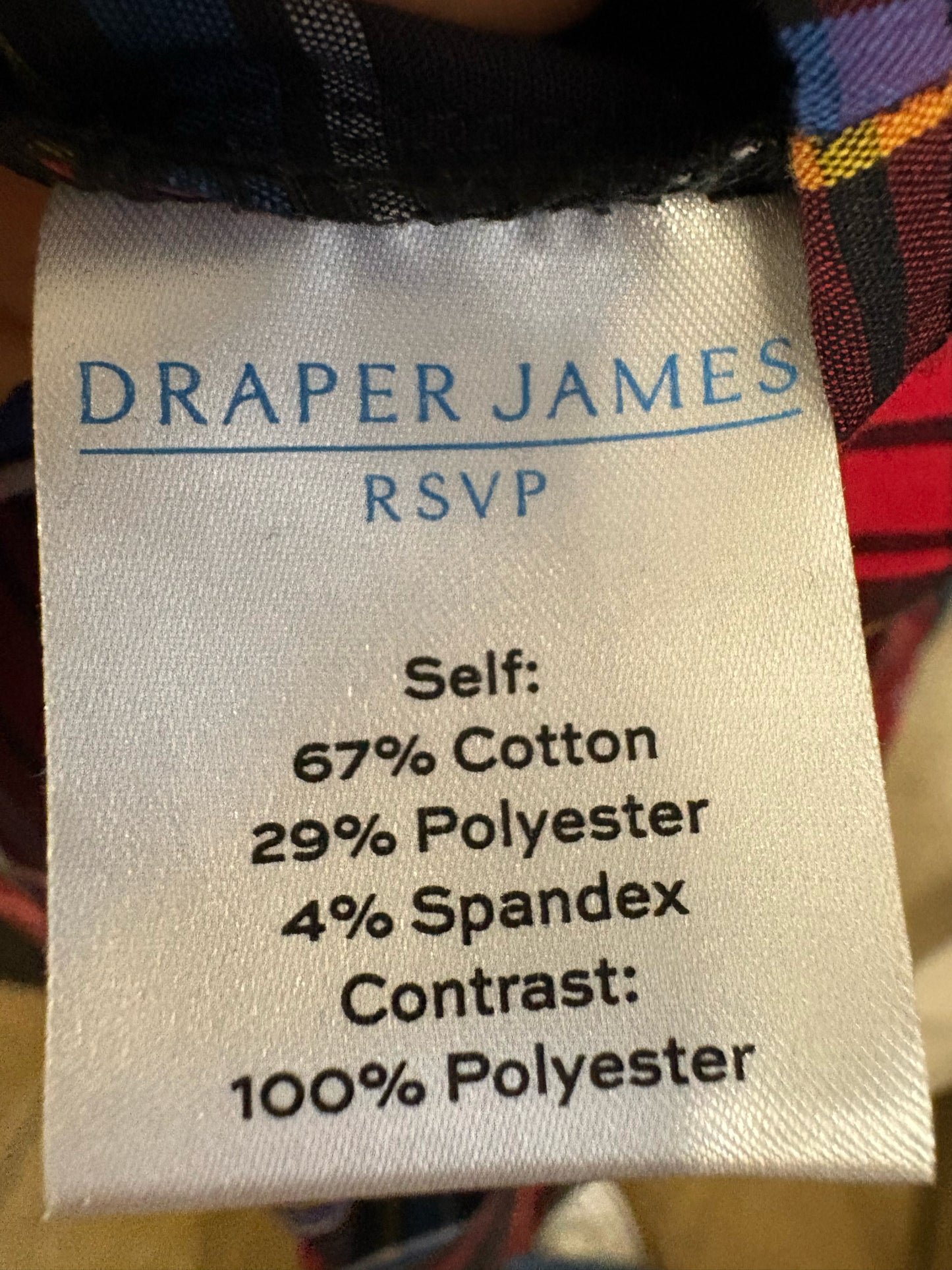 Draper James Size M multi Plaid Dress