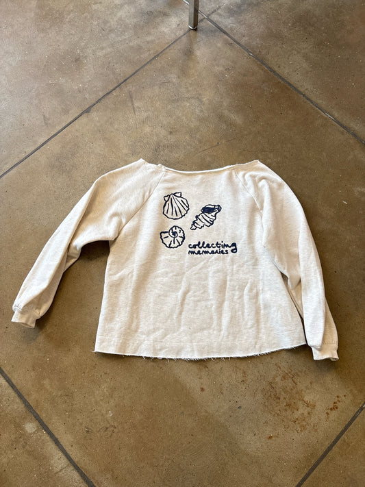Celandine Size S Oatmeal Nautical Pullover/Hoodie