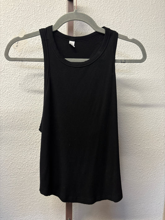 Laslulu Size L Black tank Tops
