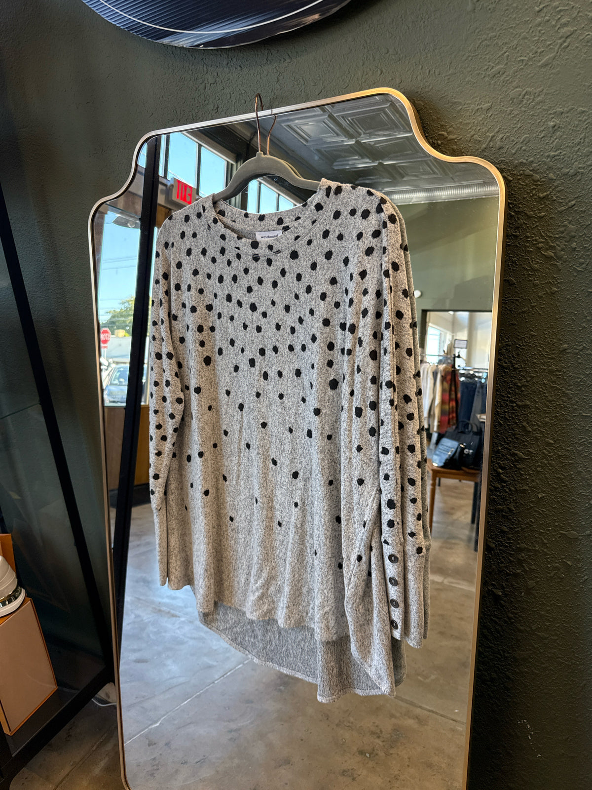 Westbound Size L Gray Sweater