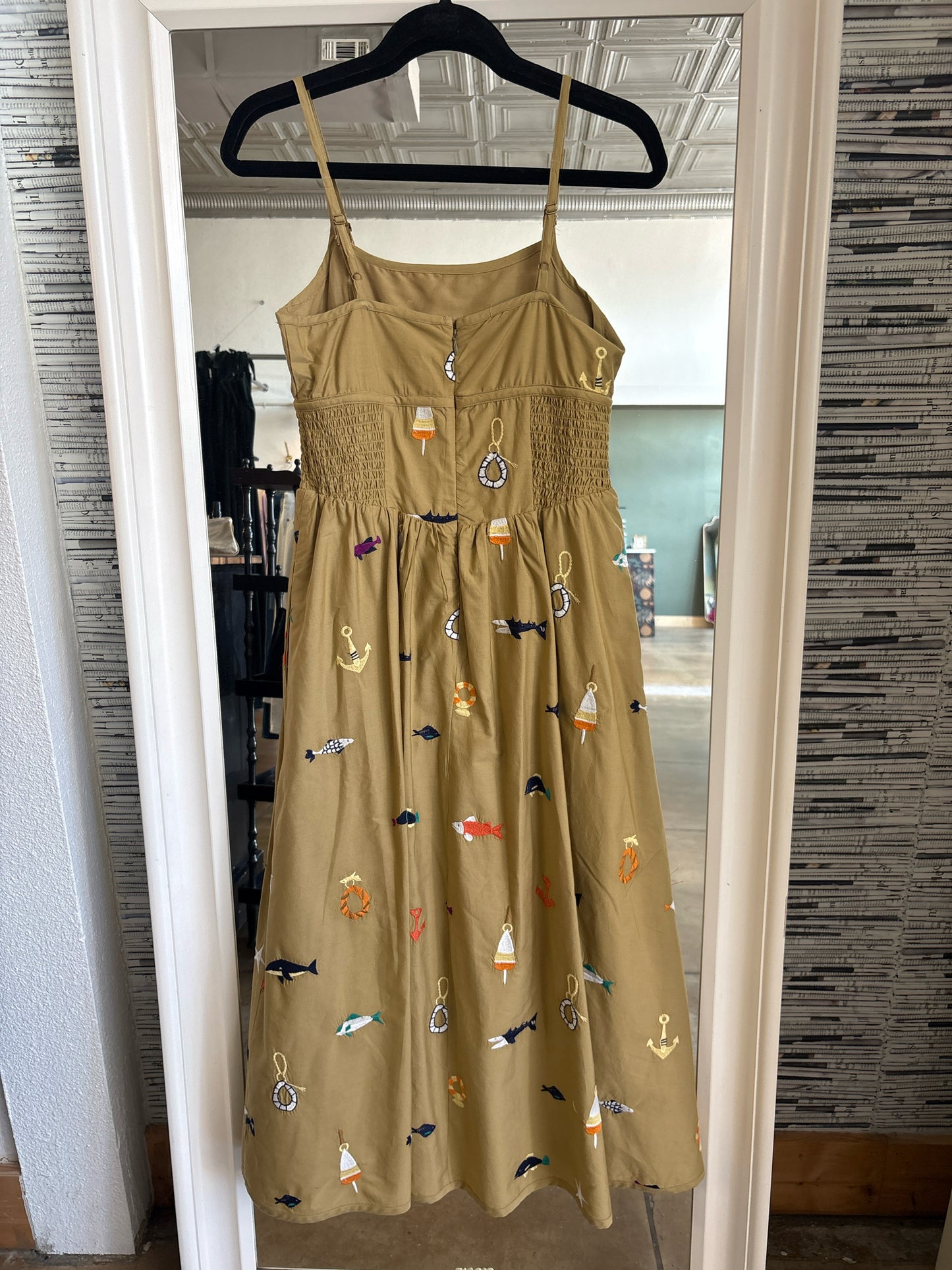 Maeve Size 4P brown & multi Dress
