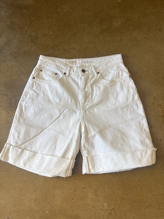 Pilcro Size 28 White Shorts