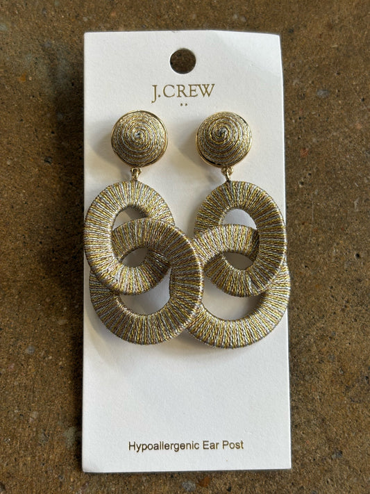 J. CREW Silver/Gold Dangle Earrings