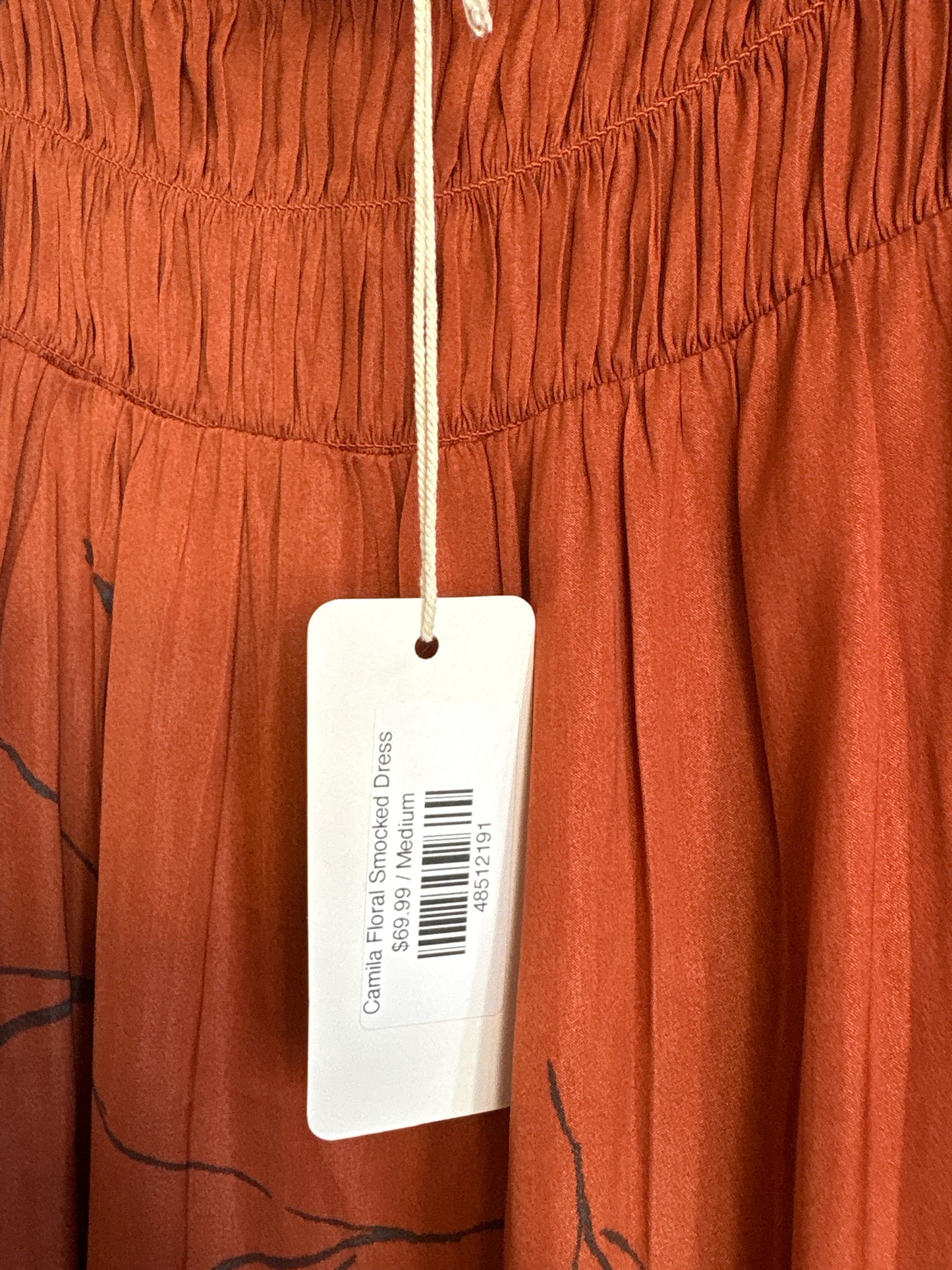 GRADE & GATHER Size M Burnt Orange Sleeveless Dress