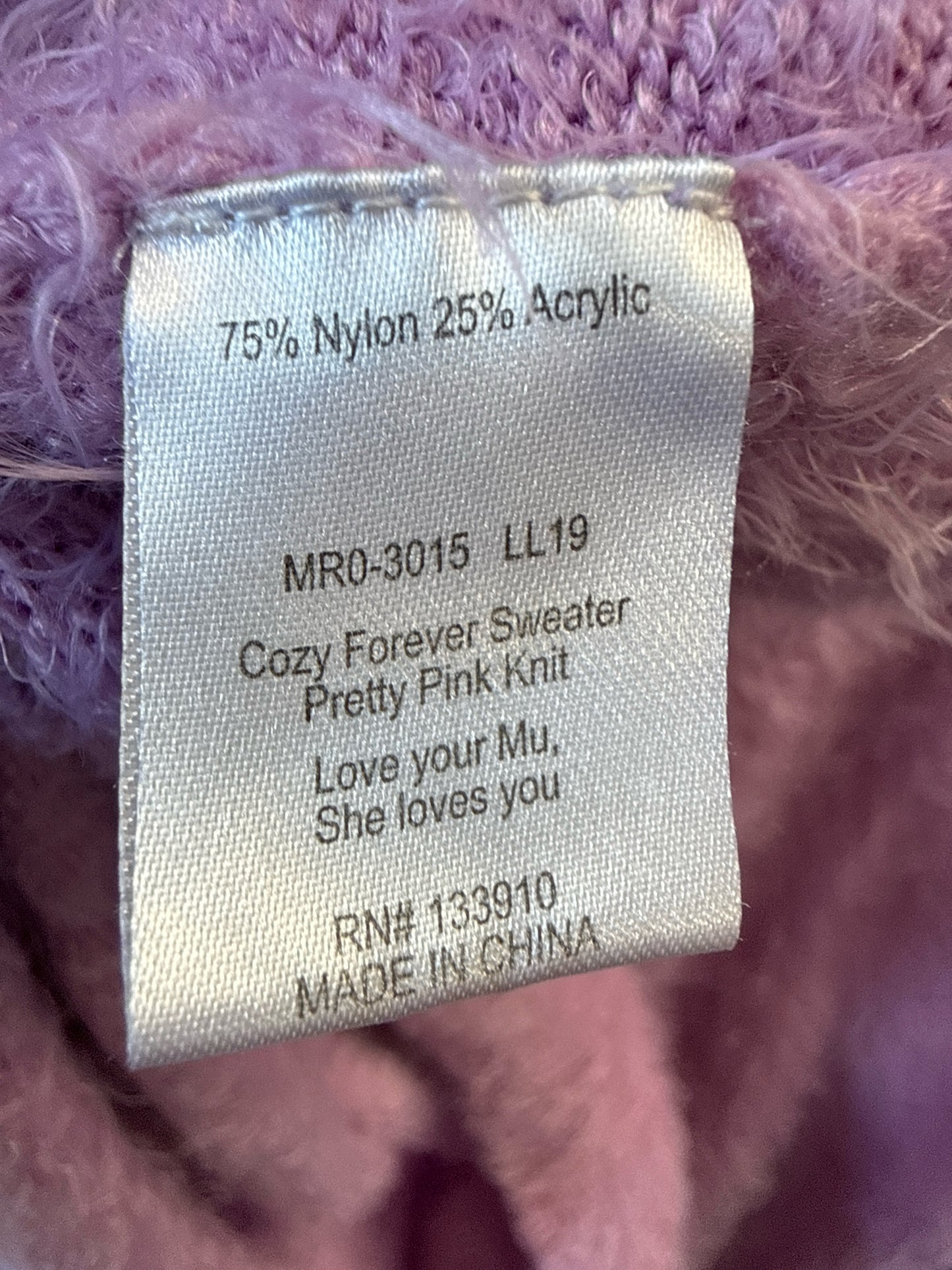Show Me Your Mumu Size L Purple Sweater