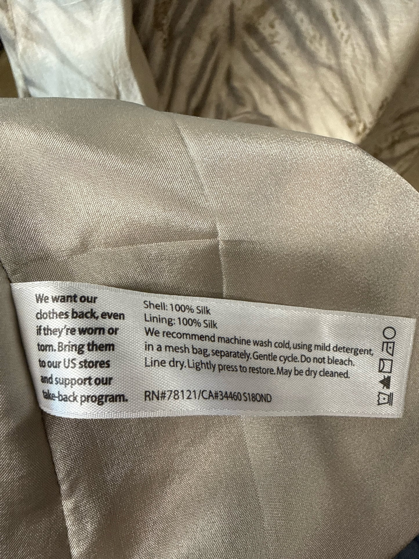 EILEEN FISHER Size L Brown Dress