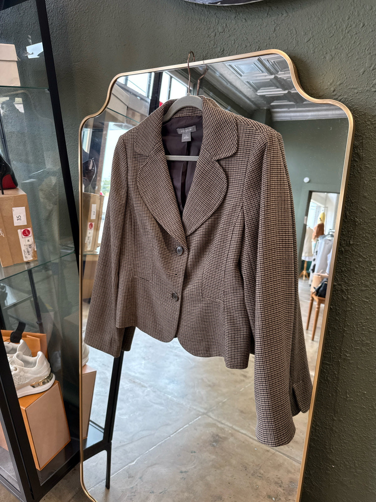 ANN TAYLOR Size 4 Brown Blazer