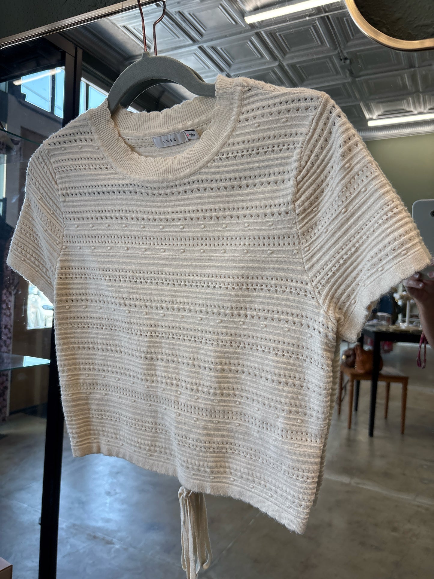 Lush Size S Cream Sweater