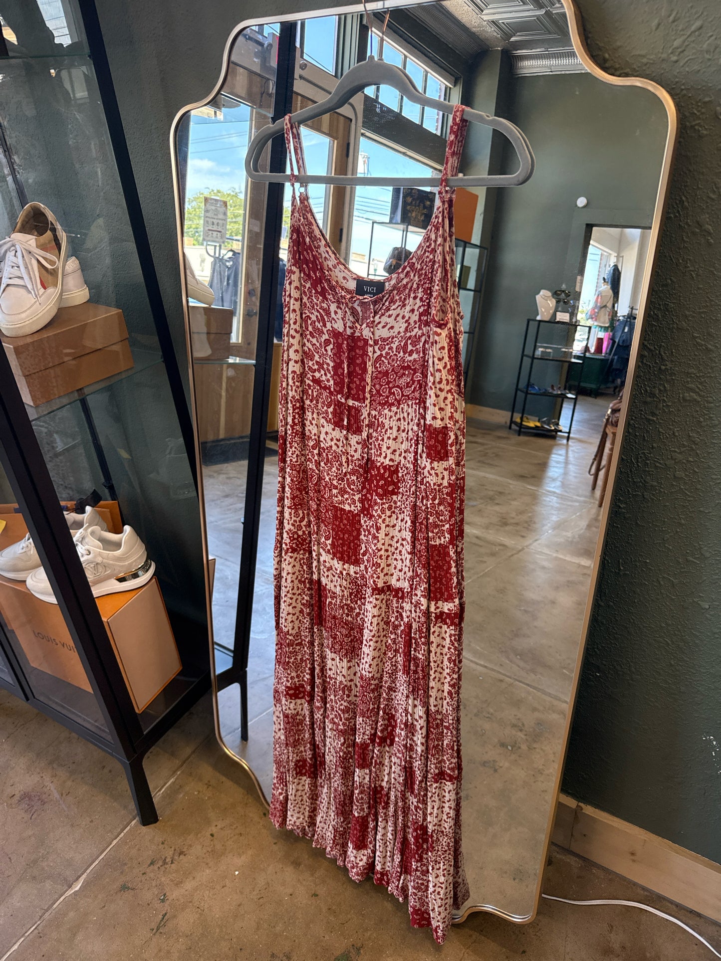 VICI Size L red/cream Dress