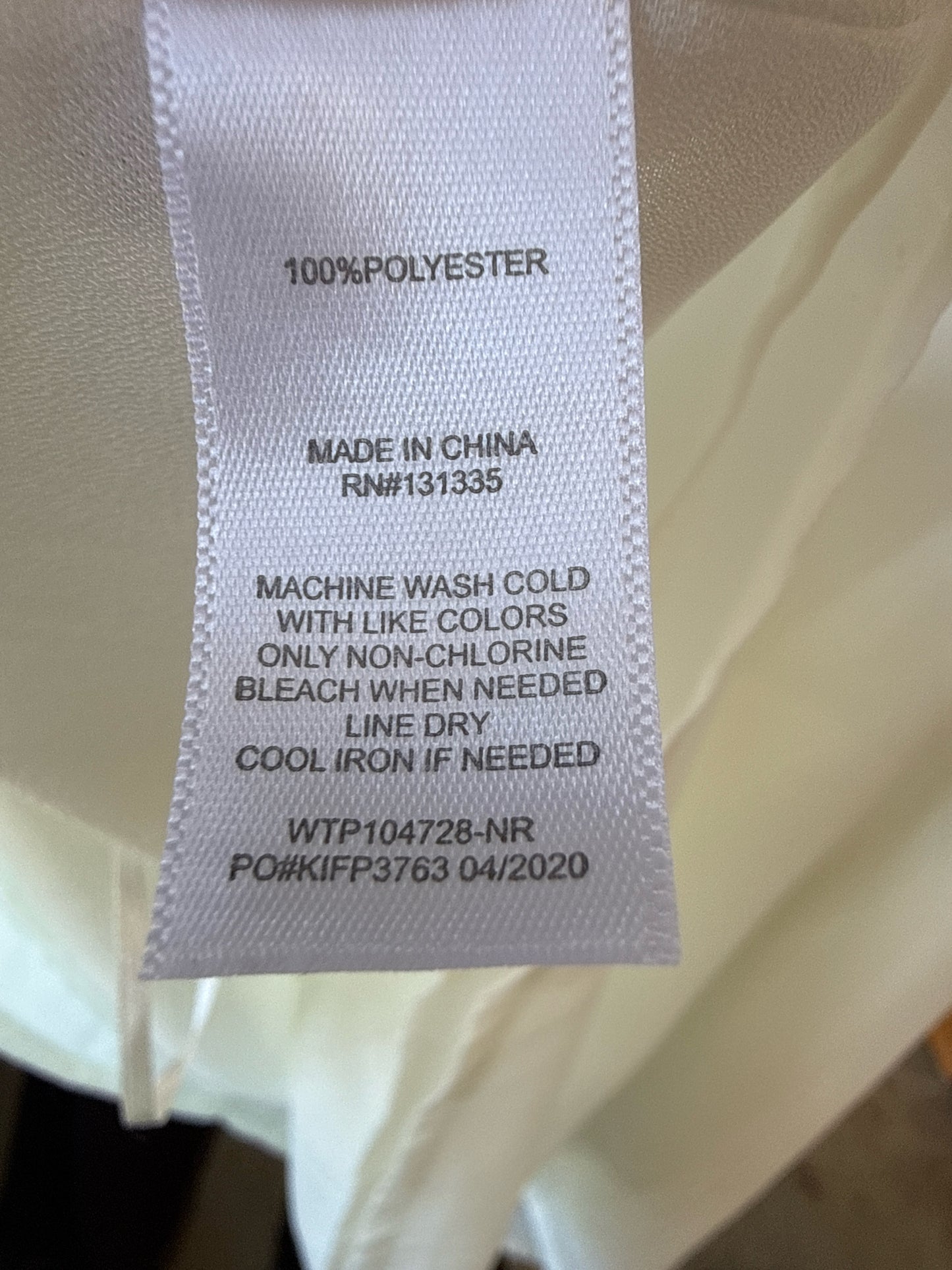 Socialite Size L White Top