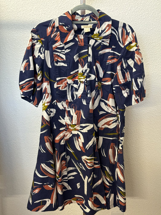 Shoshanna Size 10 Navy/Multi Floral Dress