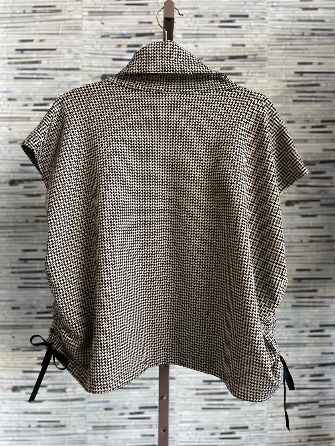 Bryn Walker Size M Tan/Black Houndstooth Jacket