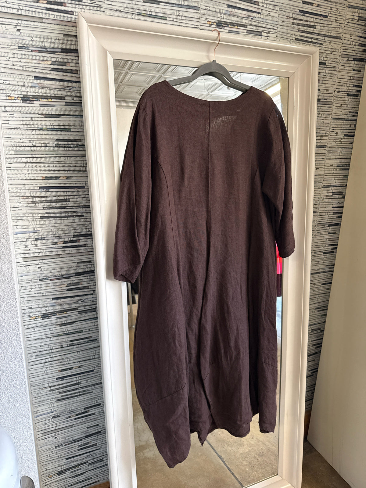 Bella Amore Italy Size L/XL Brown Dress