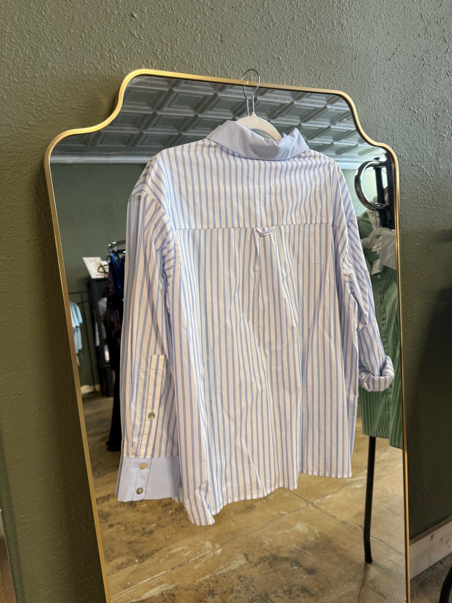 entro Size S Blue/White Top