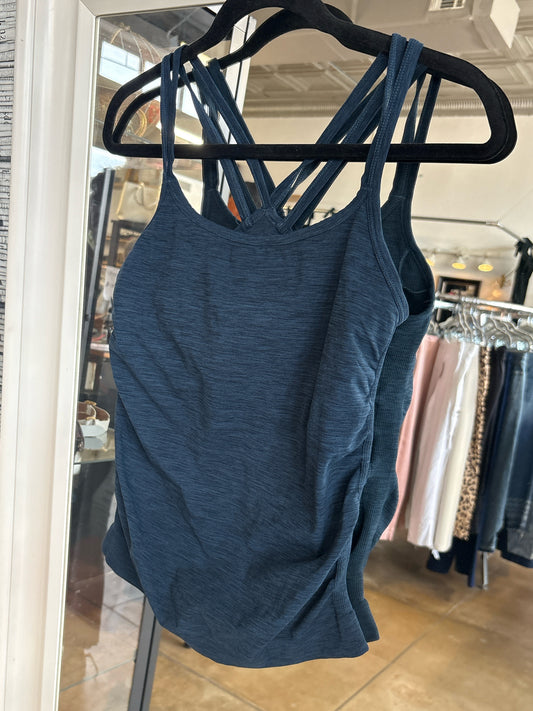 Sweaty Betty Size M Blue/Multi Striated Tanks