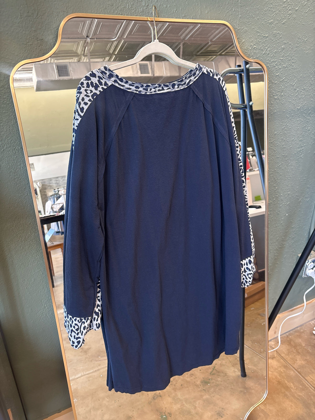 Umgee Size 1X Navy Dress