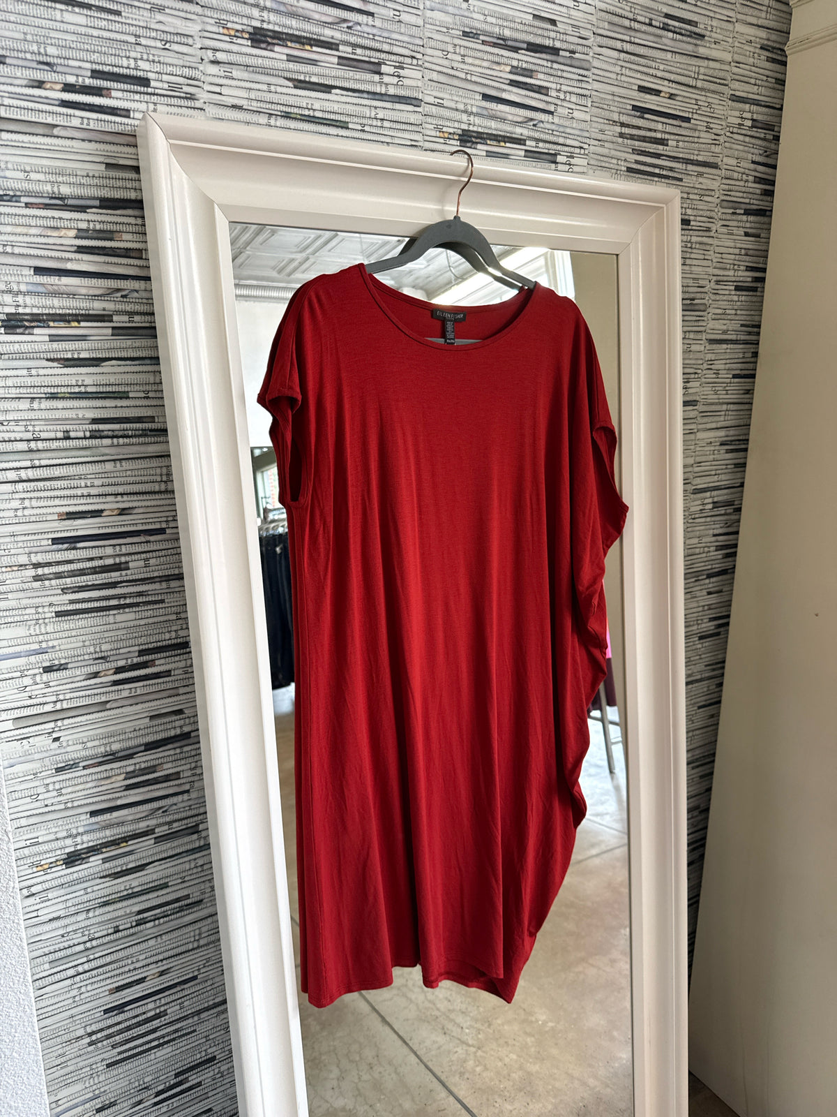 EILEEN FISHER Size PM Red Dress
