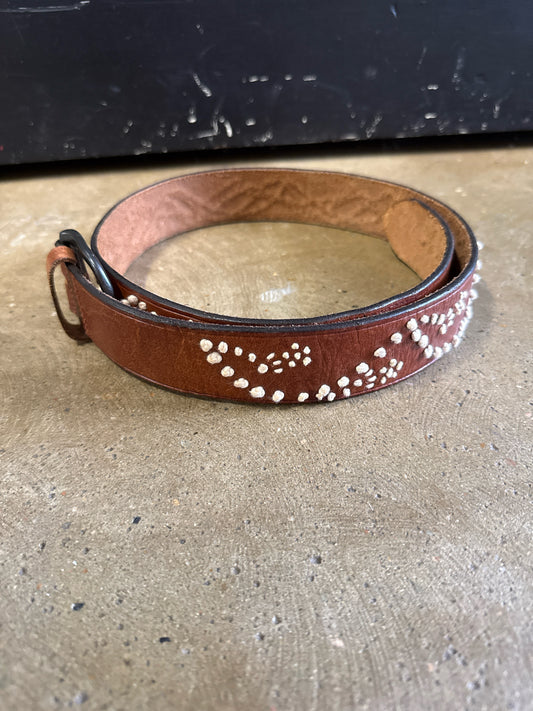 Abercrombie & Fitch brown/cream Embroid. Belt