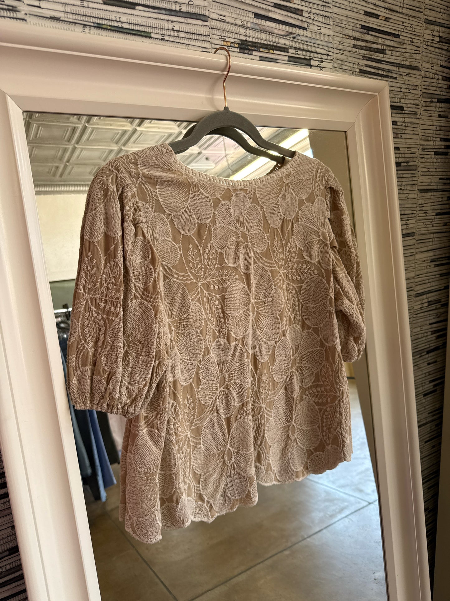 Solitaire Size M Brown Top