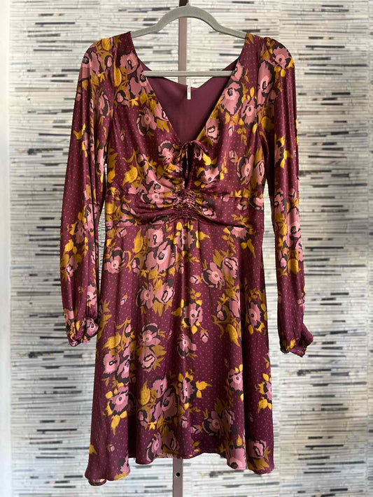 free people Size 8 Purple/Multi Floral Dress