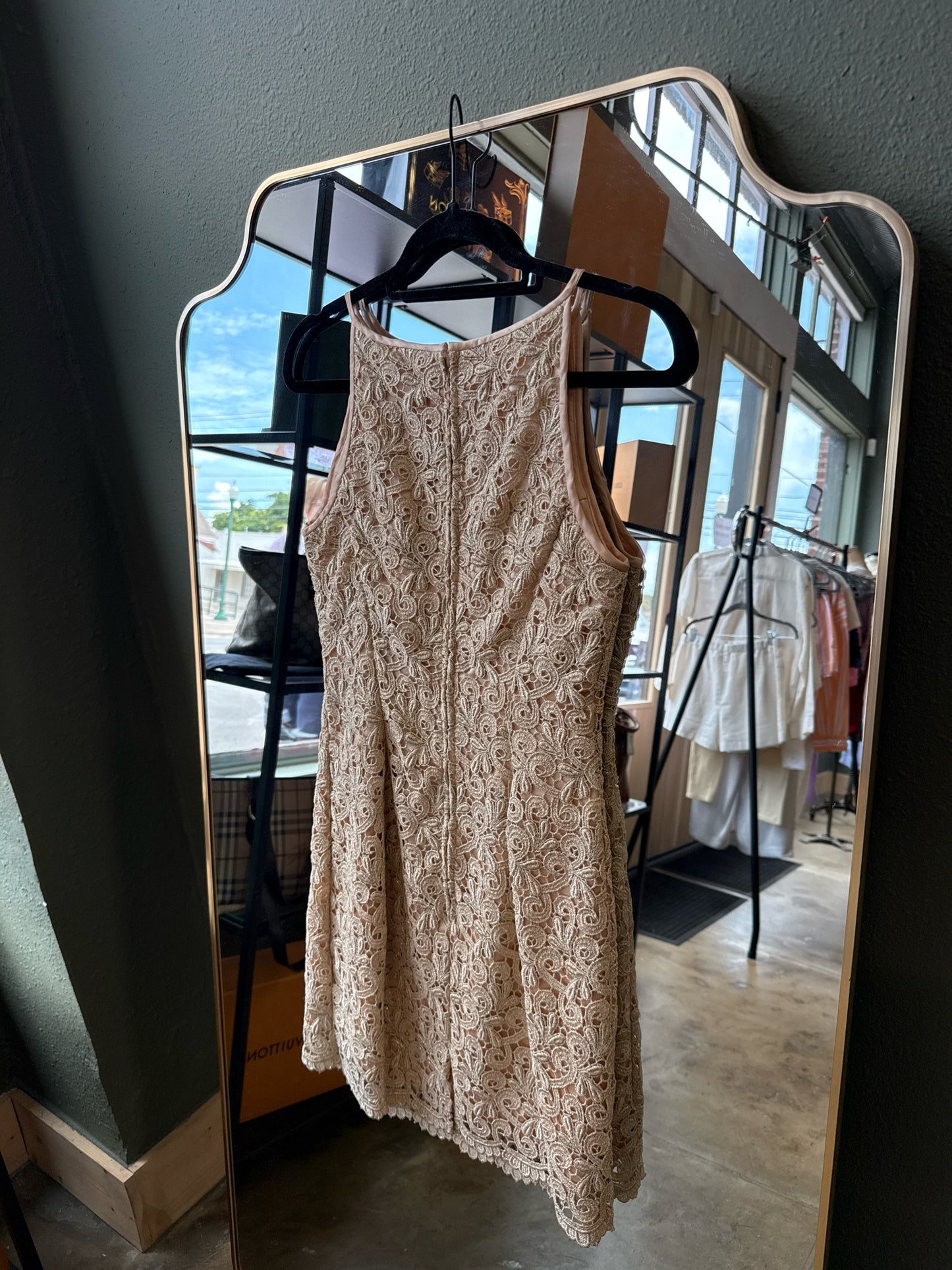 Jessica McClintock Size 4 Gold Dress