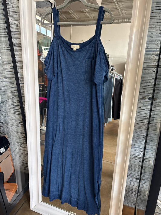 Cloth & Stone Size XL Blue cold shoulder Dress