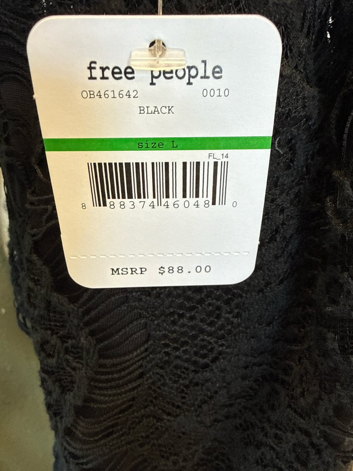 Intimately Size L Black Dress