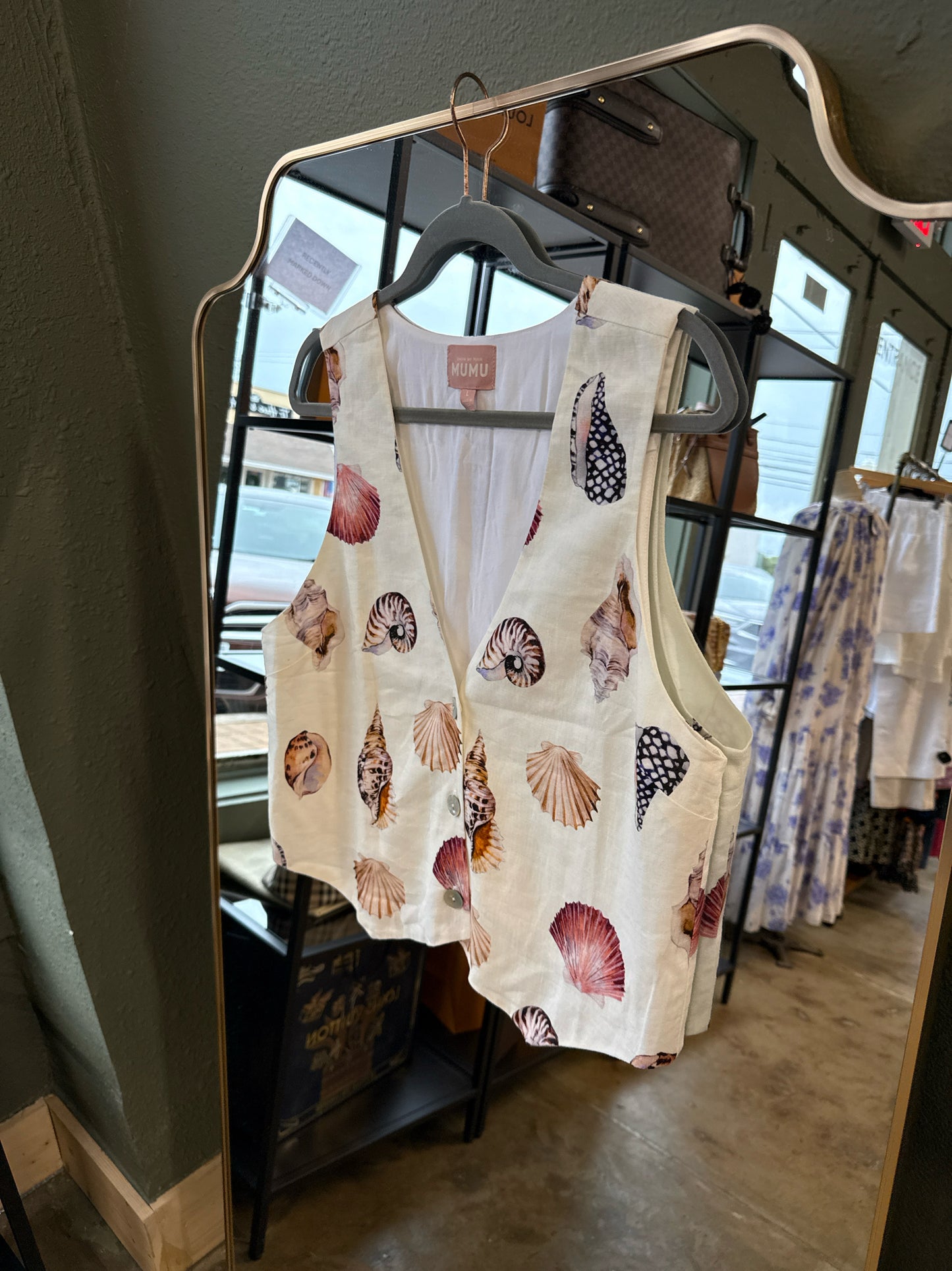 Mumu Size L Cream/multi Top