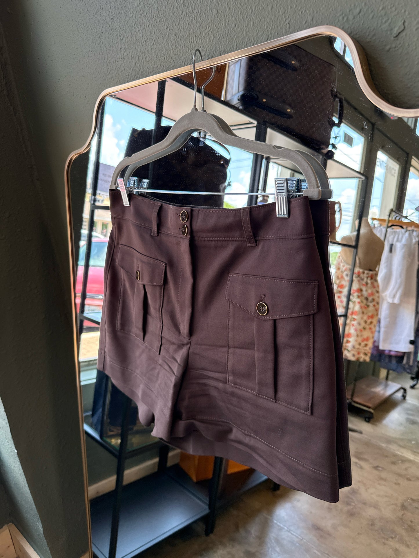 White House Black Market Size 10 Brown Shorts