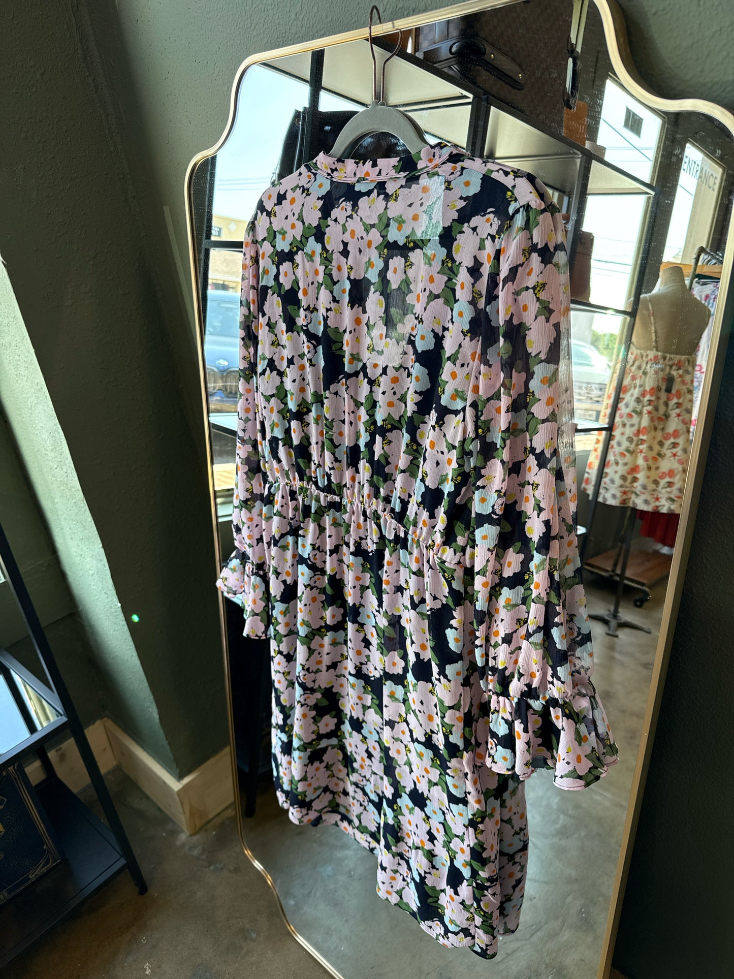 J Crew Mercantile Size M Purple/Navy Dress