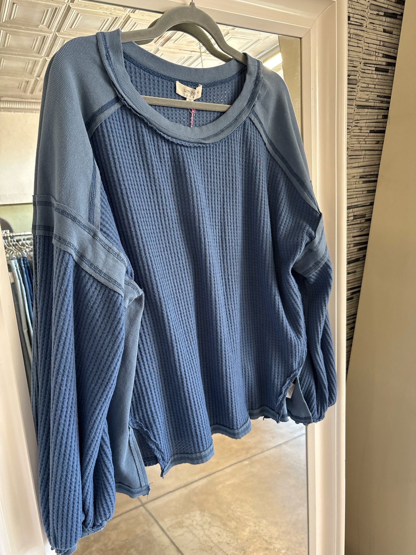 Umgee Size 2XL Blue Top