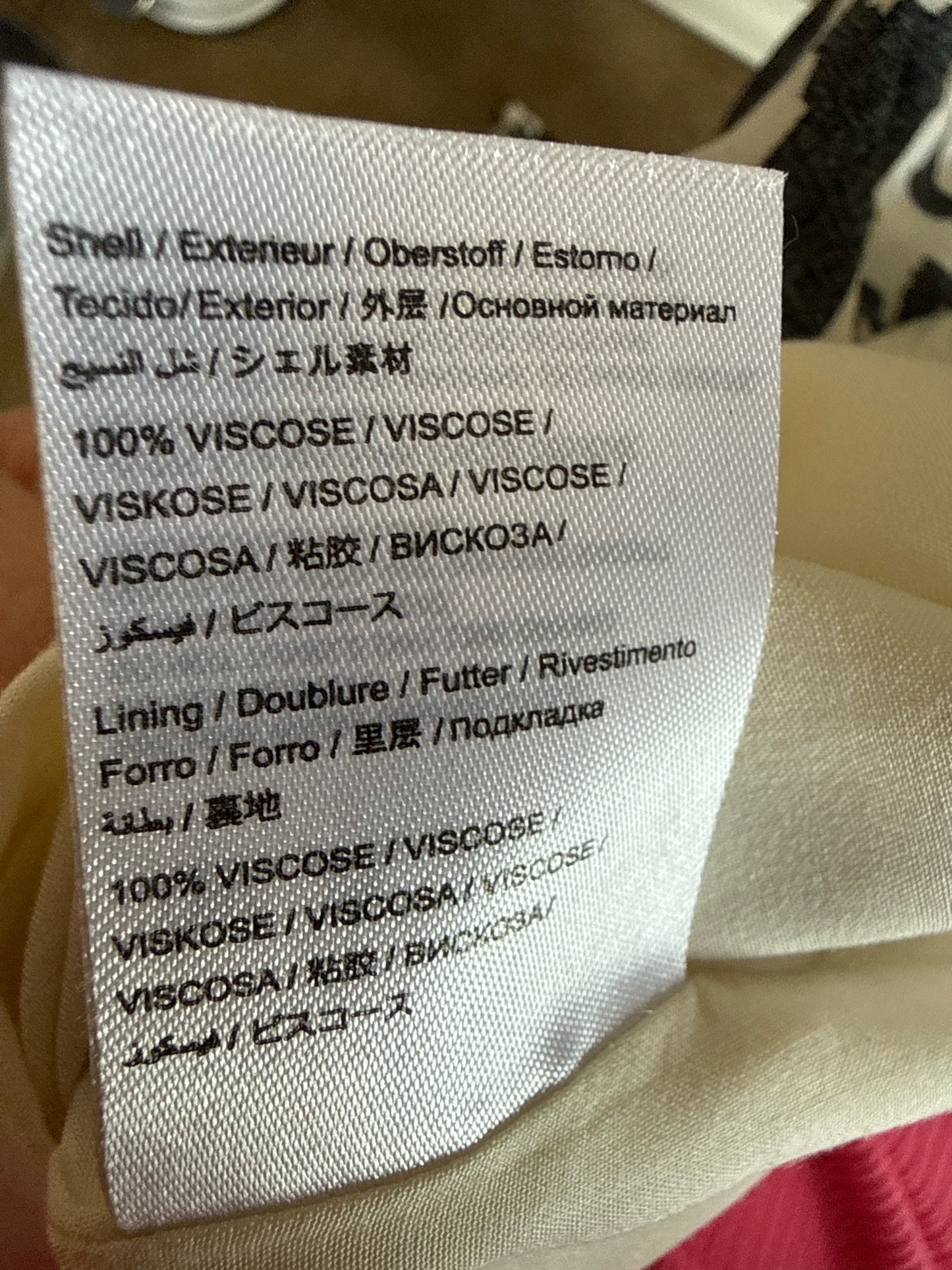 Farm for Anthropologie Size MP Black/Multi Dress