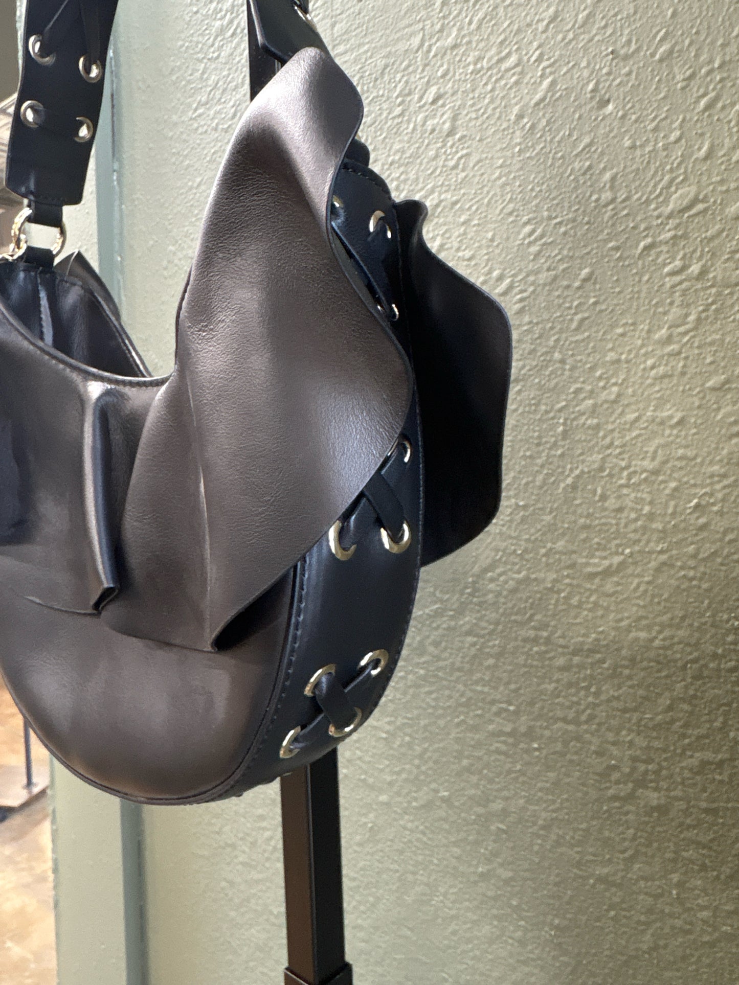 Red Valentino Black Ruffle Purse