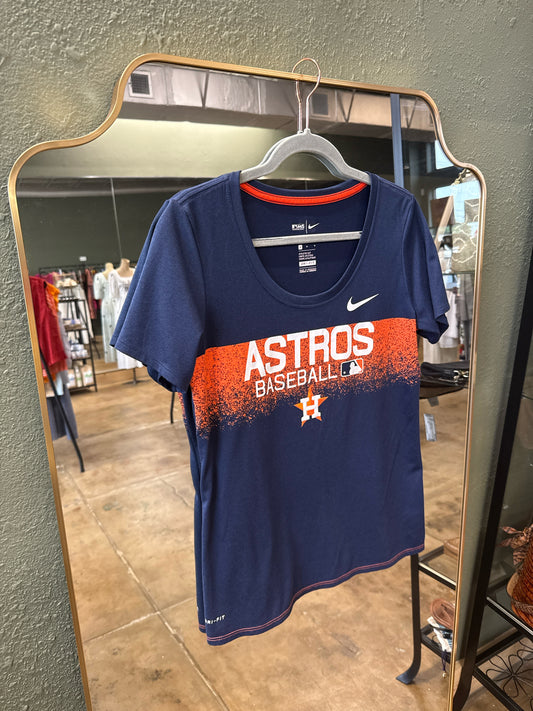NIKE Size M Navy/Orange Tee