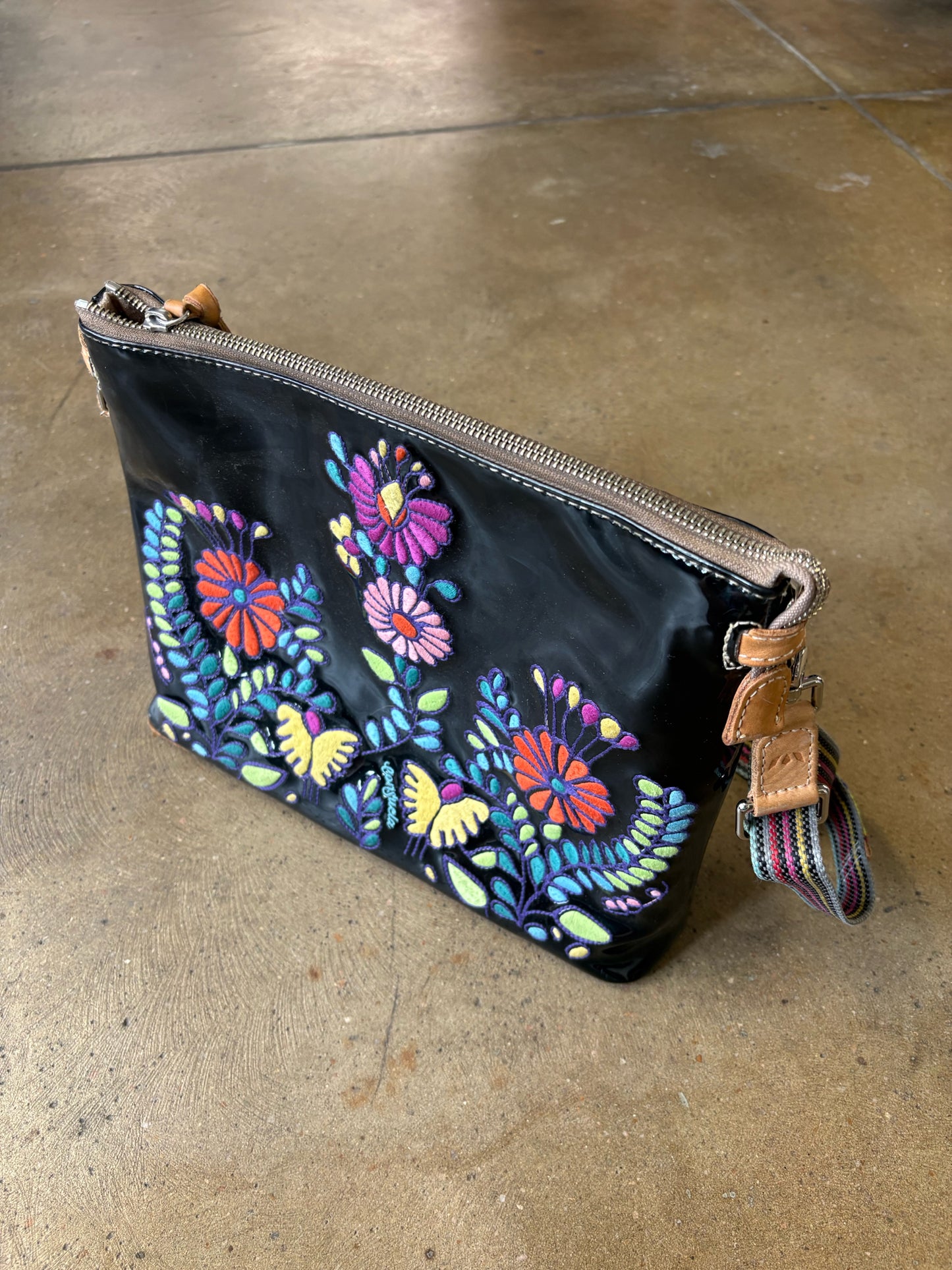 Consuela black/floral Purse