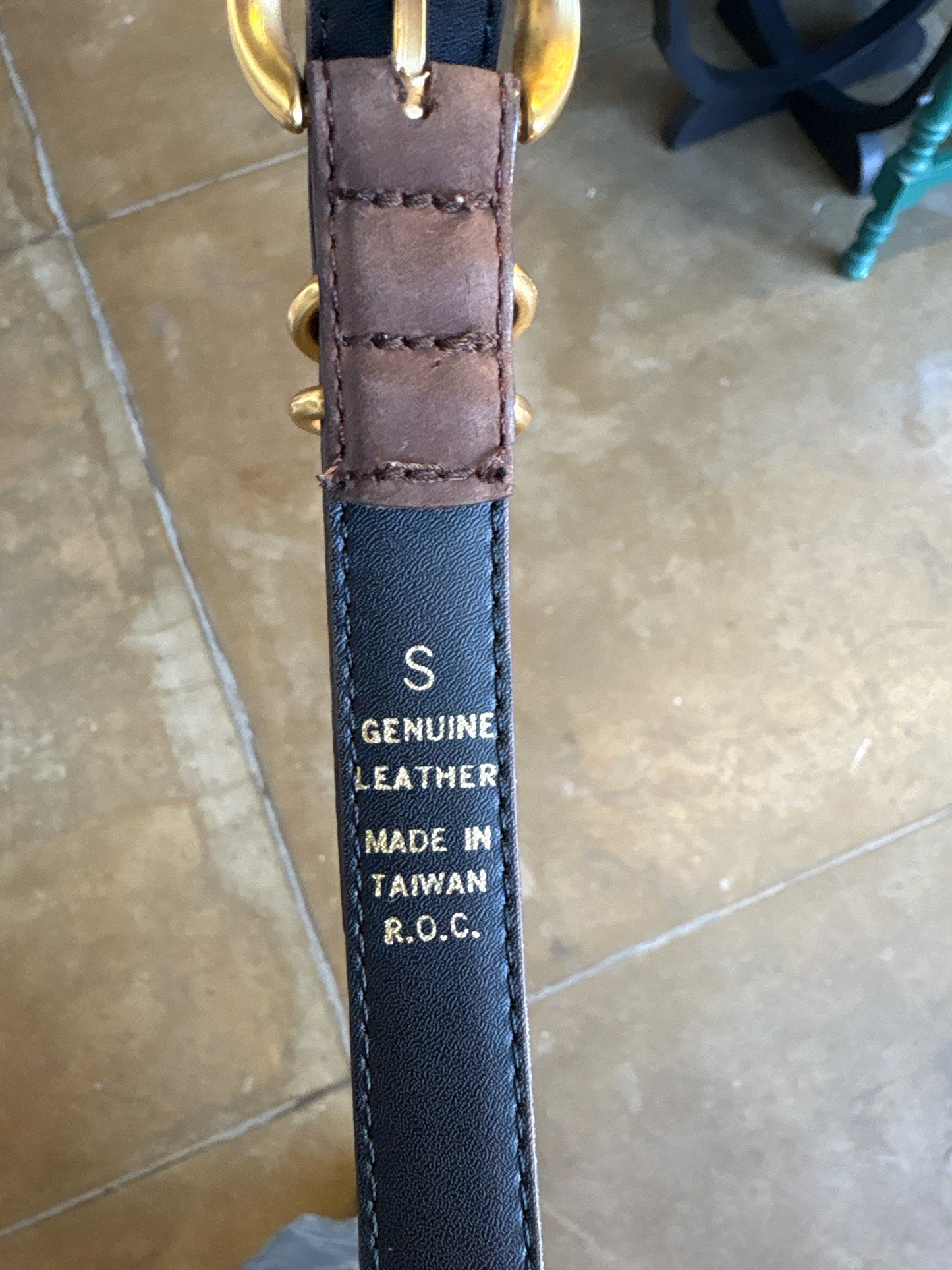 EXPRESS Brown Leather Belt