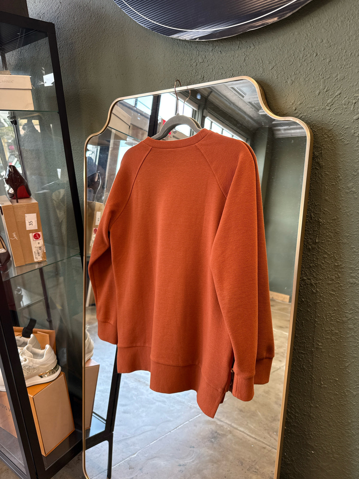 Anrabess Size S Orange Sweatshirt/Hoodie