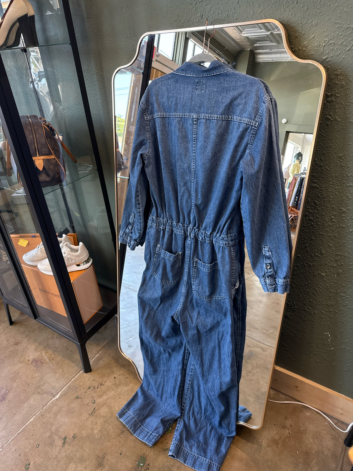 GAP Size 10 Tall Denim Romper