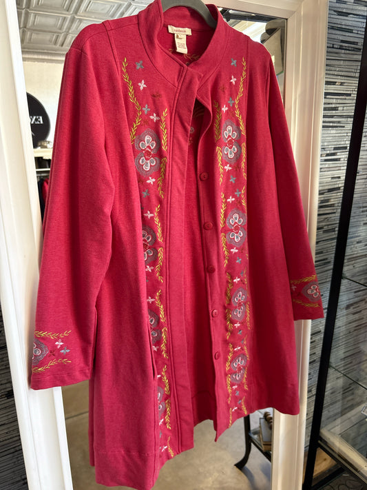 sundance Size L Orange/Multi Embroidered Jacket