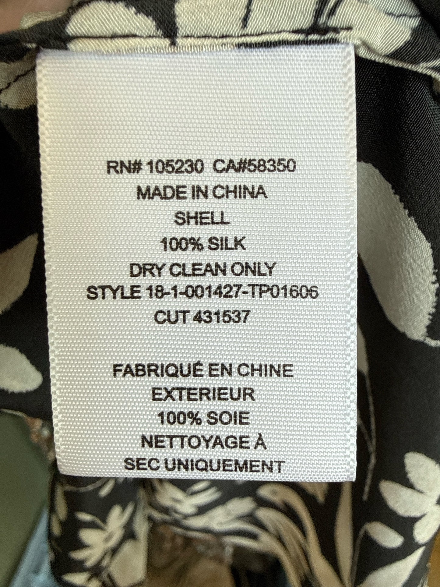 JOIE Size S Black/Cream Top