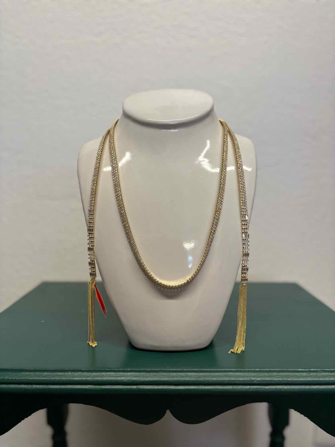 kendra Scott Gold/Crystal Tassel Necklace