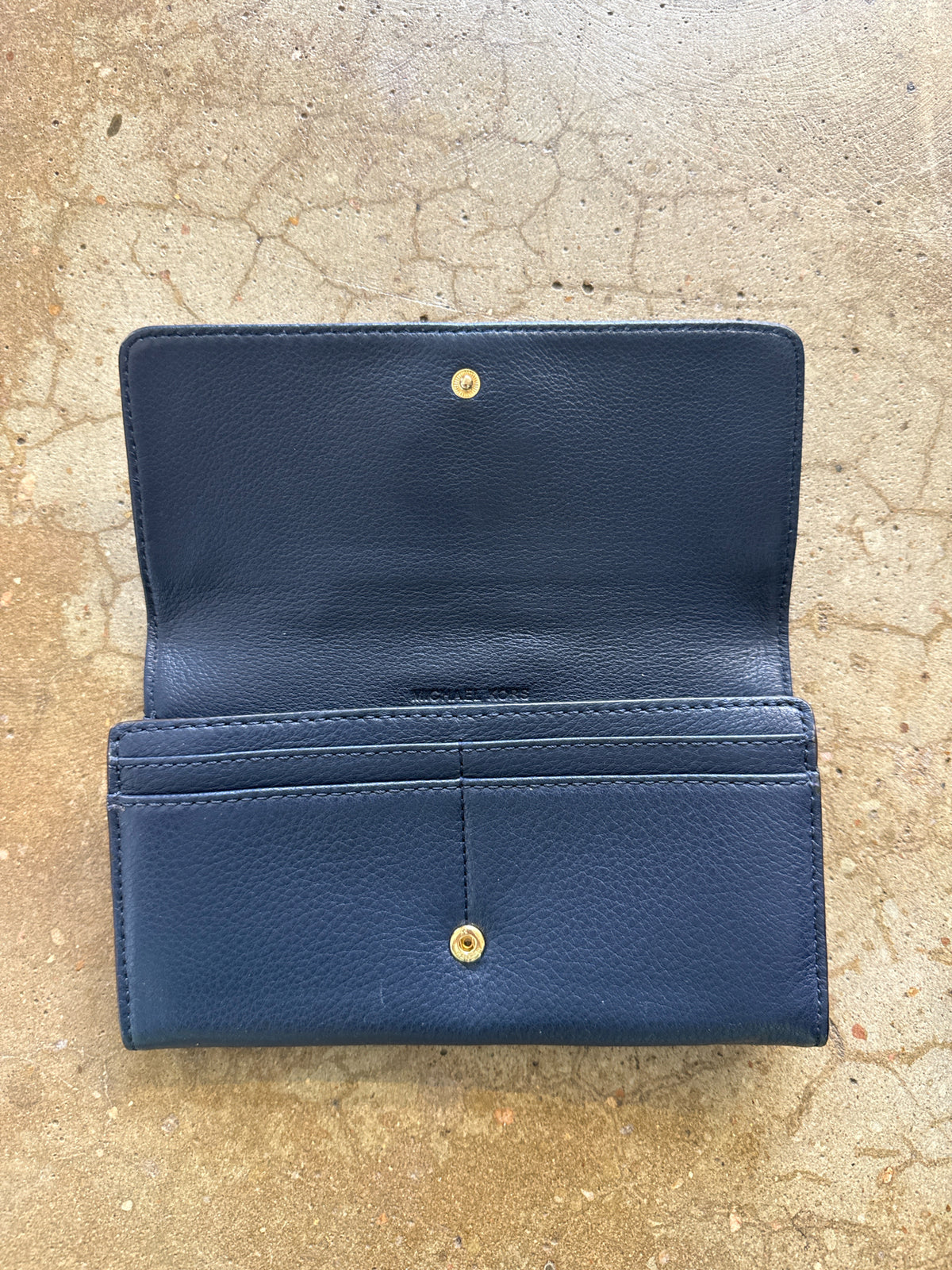 MICHAEL KORS Navy Wallet/Wristlet
