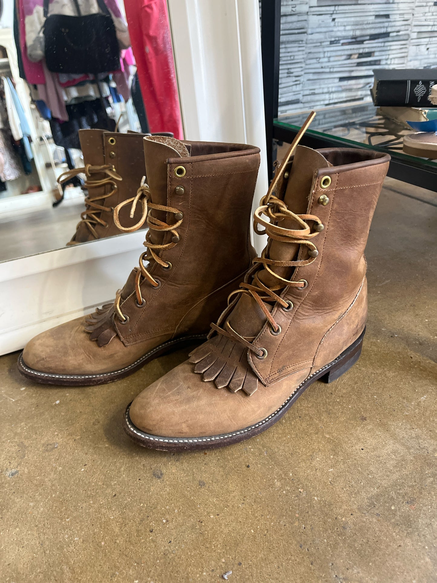 Justin Shoe Size 5.5 Brown Boots